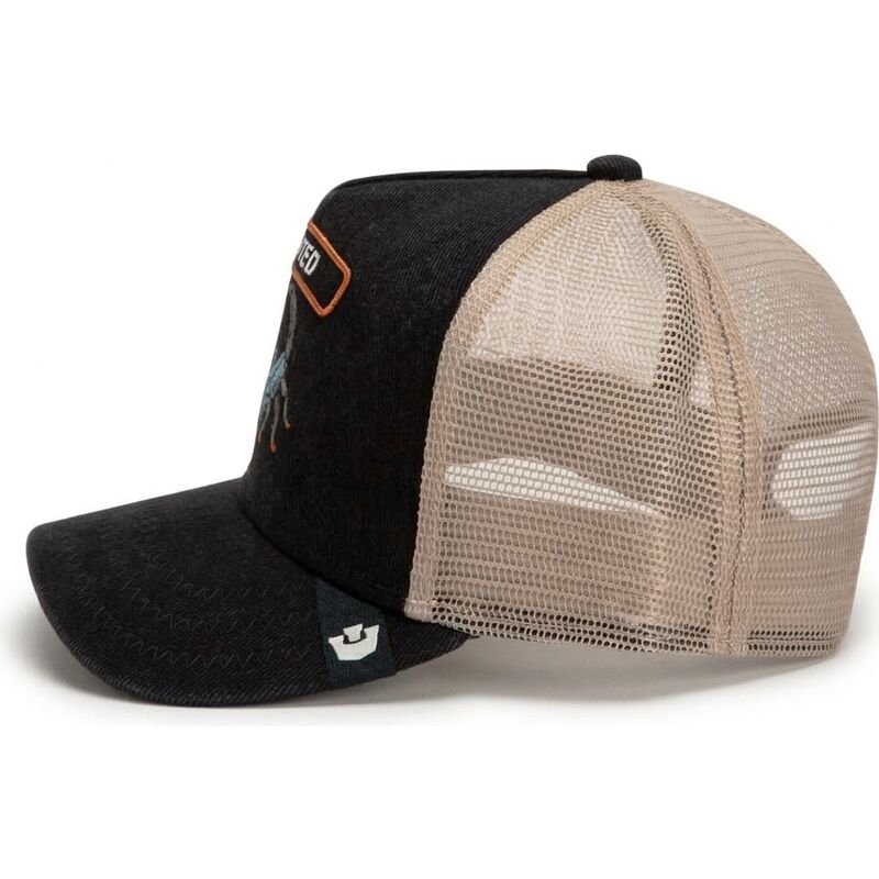 cappello-curvo-nero-snapback-wanted-rocker-denim-after-dark-the-farm-goorin-bros cappello-curvo-nero-snapback-wanted-rocker-denim-after-dark-the-farm-goorin-bros