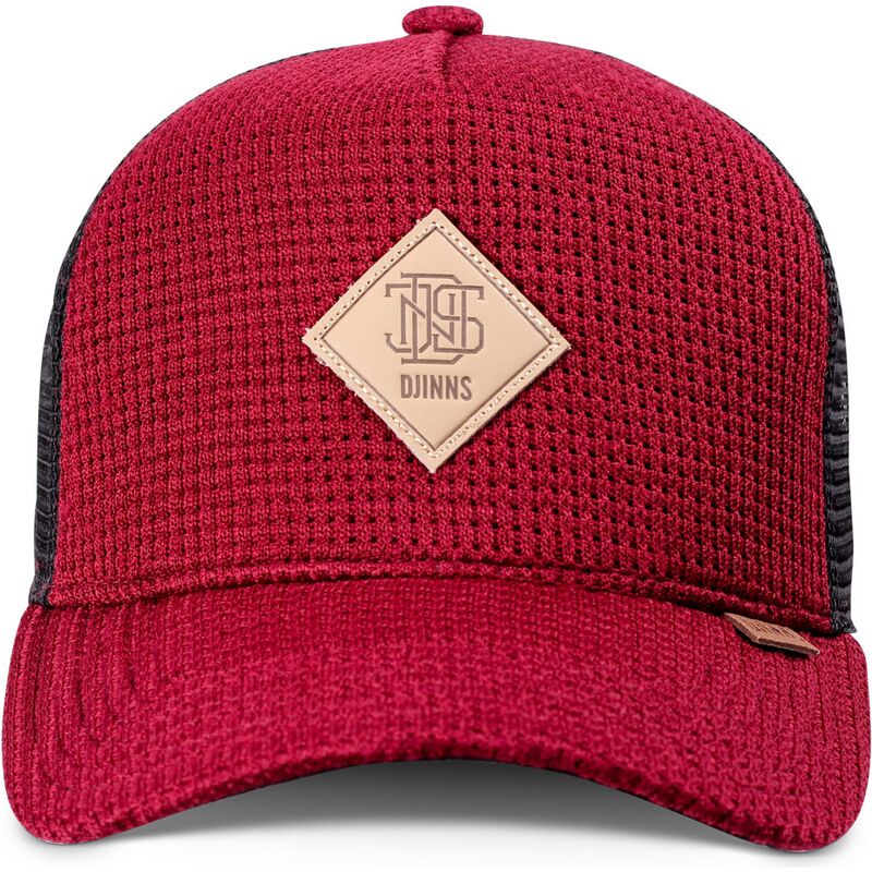 cappello-curvo-rosso-snapback-hft-knitted-fab-di-djinns