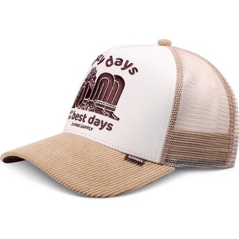 Cappello curvo kaki snapback HFT Lazy Days di Djinns