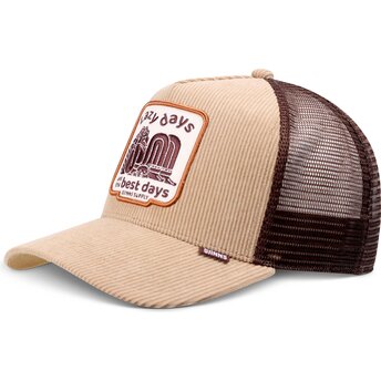 Cappello curvo kaki snapback HFT Lazy Days di Djinns