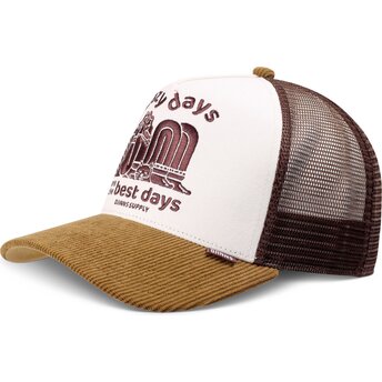 Cappello curvo marrone snapback HFT Lazy Days di Djinns