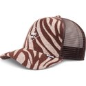 cappello-curvo-marrone-snapback-hft-rubbertigerstripes-di-djinns