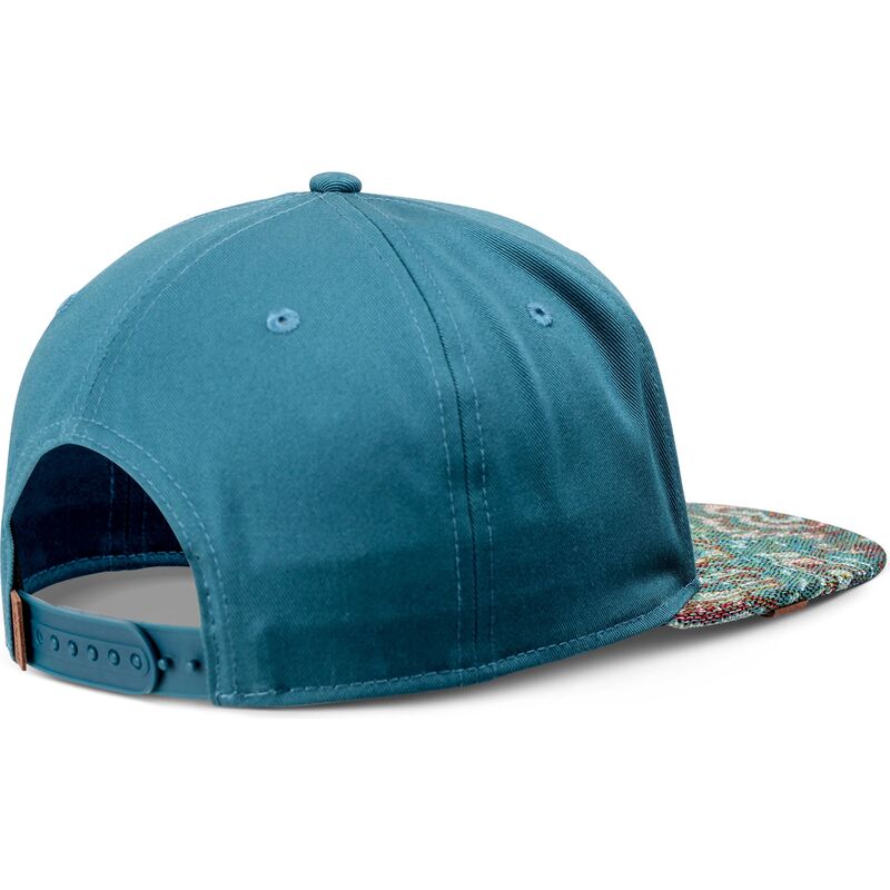 cappello-piatto-blu-snapback-multicolor-color-explo-di-djinns