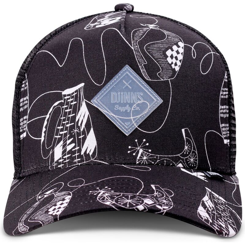 cappello-curvo-nero-snapback-hft-bottles-di-djinns