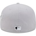 cappello-piatto-grigio-aderente-59fifty-side-script-dei-chicago-white-sox-mlb-di-new-era