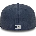 cappello-piatto-blu-marino-aderente-59fifty-washed-dei-new-york-yankees-mlb-di-new-era