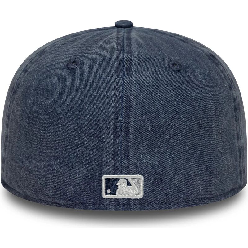 cappello-piatto-blu-marino-aderente-59fifty-washed-dei-new-york-yankees-mlb-di-new-era
