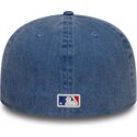 cappello-piatto-blu-aderente-59fifty-washed-dei-los-angeles-dodgers-mlb-di-new-era