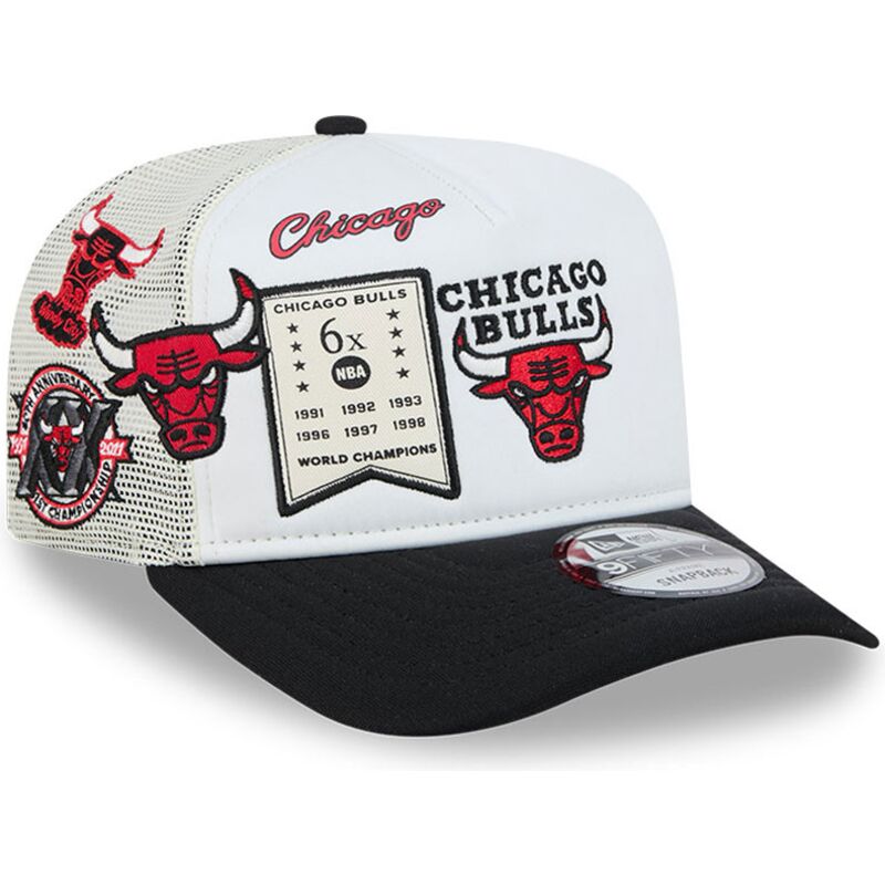 cappello-curvo-bianco-snapback-hardwood-classics-9fifty-a-frame-precurved-dei-chicago-bulls-nba-di-new-era