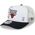 cappello-curvo-bianco-snapback-hardwood-classics-9fifty-a-frame-precurved-dei-chicago-bulls-nba-di-new-era