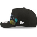 cappello-curvo-nero-snapback-9fifty-a-frame-precurved-skyline-dei-los-angeles-dodgers-mlb-di-new-era