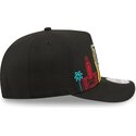 cappello-curvo-nero-snapback-9fifty-a-frame-precurved-skyline-dei-los-angeles-dodgers-mlb-di-new-era