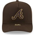 cappello-curvo-marrone-snapback-9fifty-a-frame-precurved-visor-pin-dei-atlanta-braves-mlb-di-new-era