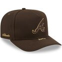 cappello-curvo-marrone-snapback-9fifty-a-frame-precurved-visor-pin-dei-atlanta-braves-mlb-di-new-era