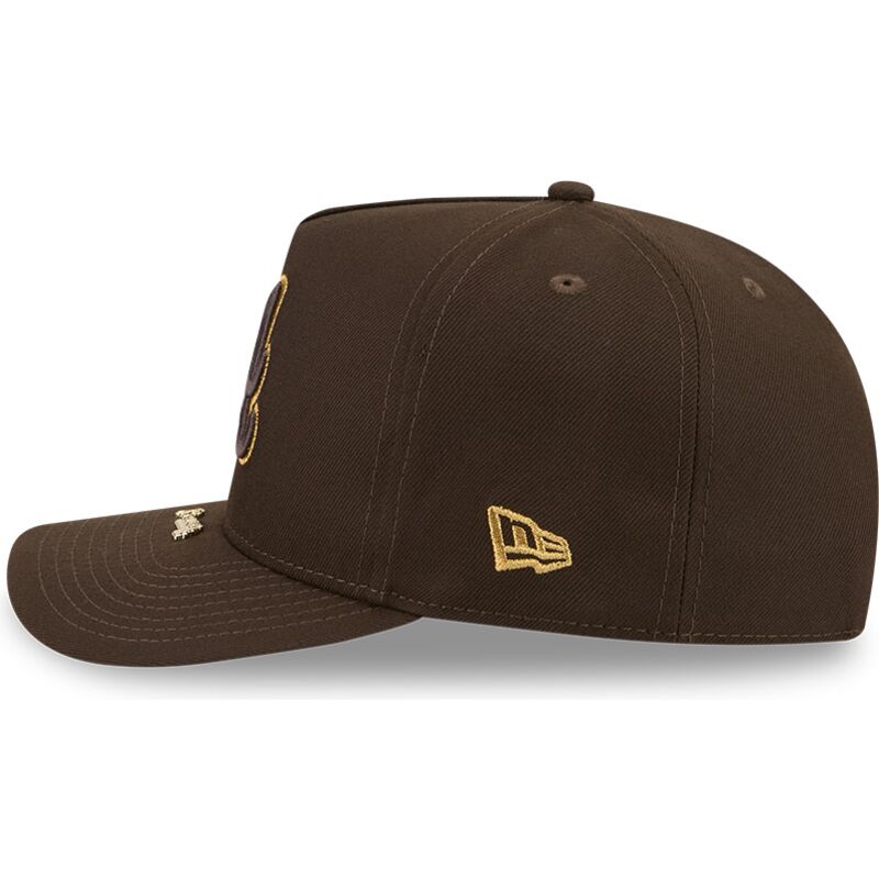 cappello-curvo-marrone-snapback-9fifty-a-frame-precurved-visor-pin-dei-atlanta-braves-mlb-di-new-era