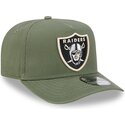 cappello-curvo-verde-snapback-9fifty-a-frame-precurved-side-pin-dei-las-vegas-raiders-nfl-di-new-era