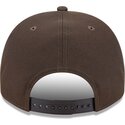 cappello-curvo-marrone-snapback-9fifty-a-frame-precurved-visor-pin-dei-los-angeles-dodgers-mlb-di-new-era
