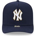 cappello-curvo-blu-marino-snapback-9fifty-a-frame-precurved-visor-pin-dei-new-york-yankees-mlb-di-new-era