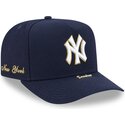 cappello-curvo-blu-marino-snapback-9fifty-a-frame-precurved-visor-pin-dei-new-york-yankees-mlb-di-new-era