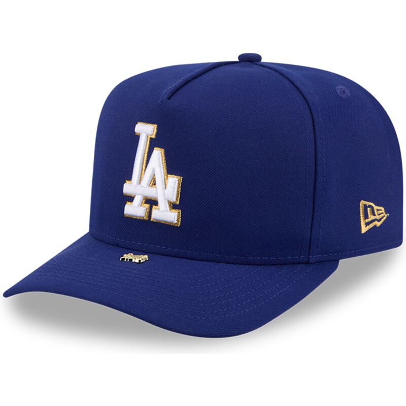 cappello-curvo-blu-snapback-9fifty-a-frame-precurved-visor-pin-dei-los-angeles-dodgers-mlb-di-new-era