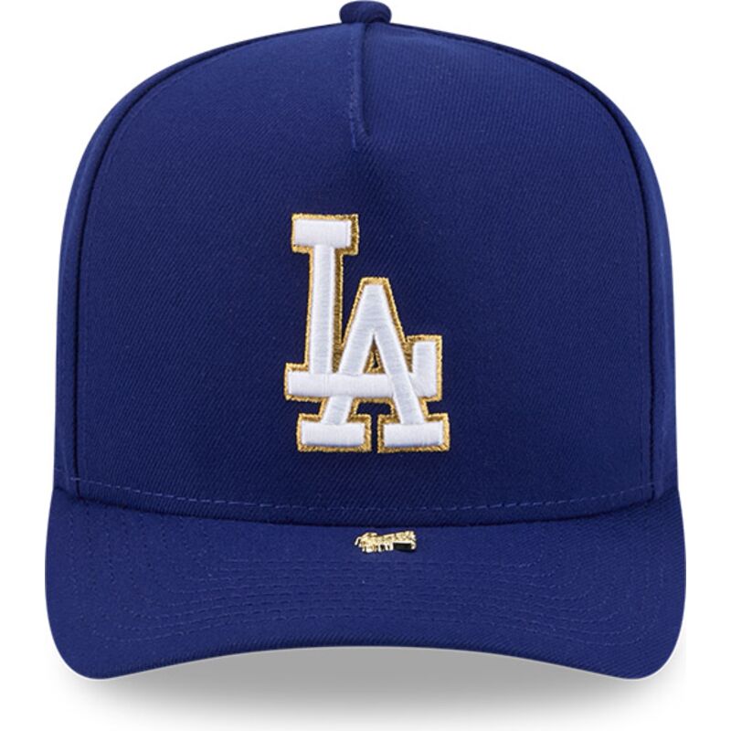 cappello-curvo-blu-snapback-9fifty-a-frame-precurved-visor-pin-dei-los-angeles-dodgers-mlb-di-new-era