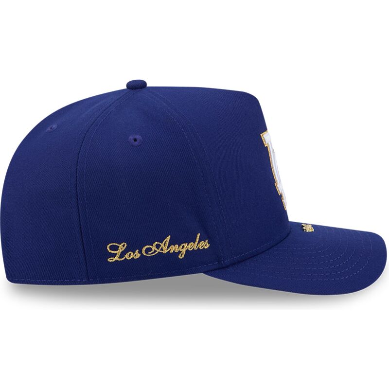 cappello-curvo-blu-snapback-9fifty-a-frame-precurved-visor-pin-dei-los-angeles-dodgers-mlb-di-new-era