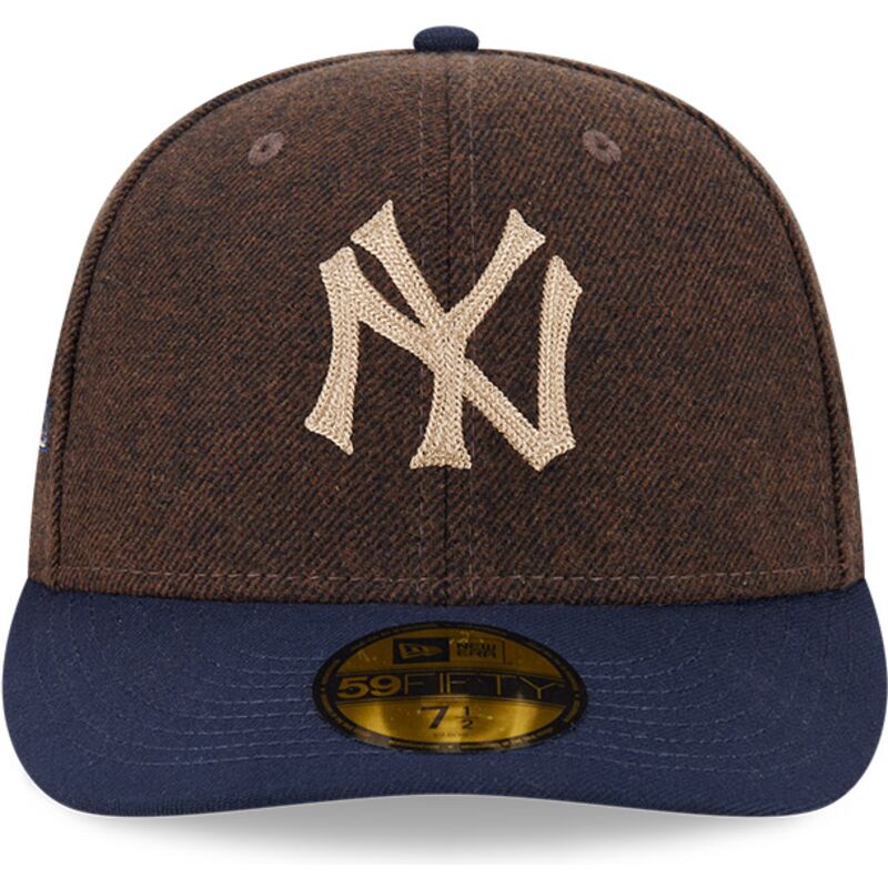 cappello-curvo-marrone-aderente-59fifty-precurved-dei-new-york-yankees-mlb-di-new-era cappello-curvo-marrone-aderente-59fifty-precurved-dei-new-york-yankees-mlb-di-new-era