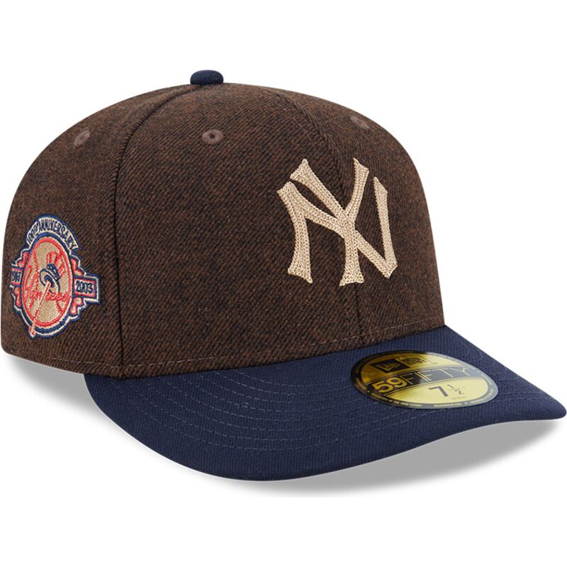 cappello-curvo-marrone-aderente-59fifty-precurved-dei-new-york-yankees-mlb-di-new-era cappello-curvo-marrone-aderente-59fifty-precurved-dei-new-york-yankees-mlb-di-new-era