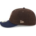cappello-curvo-marrone-aderente-59fifty-precurved-dei-new-york-yankees-mlb-di-new-era