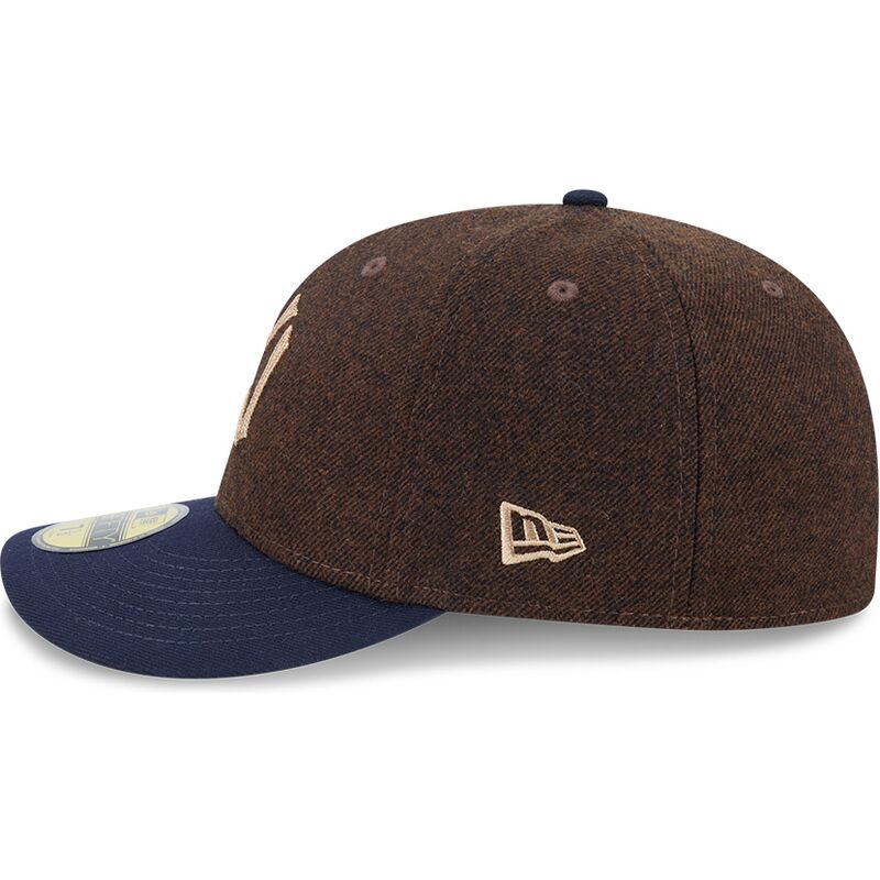cappello-curvo-marrone-aderente-59fifty-precurved-dei-new-york-yankees-mlb-di-new-era cappello-curvo-marrone-aderente-59fifty-precurved-dei-new-york-yankees-mlb-di-new-era