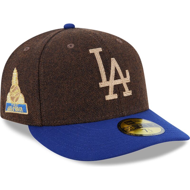 cappello-curvo-marrone-aderente-59fifty-precurved-dei-los-angeles-dodgers-mlb-di-new-era cappello-curvo-marrone-aderente-59fifty-precurved-dei-los-angeles-dodgers-mlb-di-new-era