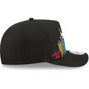 cappello-curvo-nero-snapback-9fifty-a-frame-precurved-skyline-dei-chicago-bulls-nba-di-new-era