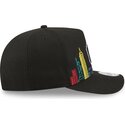 cappello-curvo-nero-snapback-9fifty-a-frame-precurved-skyline-dei-new-york-yankees-mlb-di-new-era