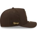 cappello-curvo-marrone-snapback-9fifty-a-frame-precurved-visor-pin-dei-chicago-white-sox-mlb-di-new-era