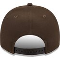 cappello-curvo-marrone-snapback-9fifty-a-frame-precurved-visor-pin-dei-new-york-yankees-mlb-di-new-era