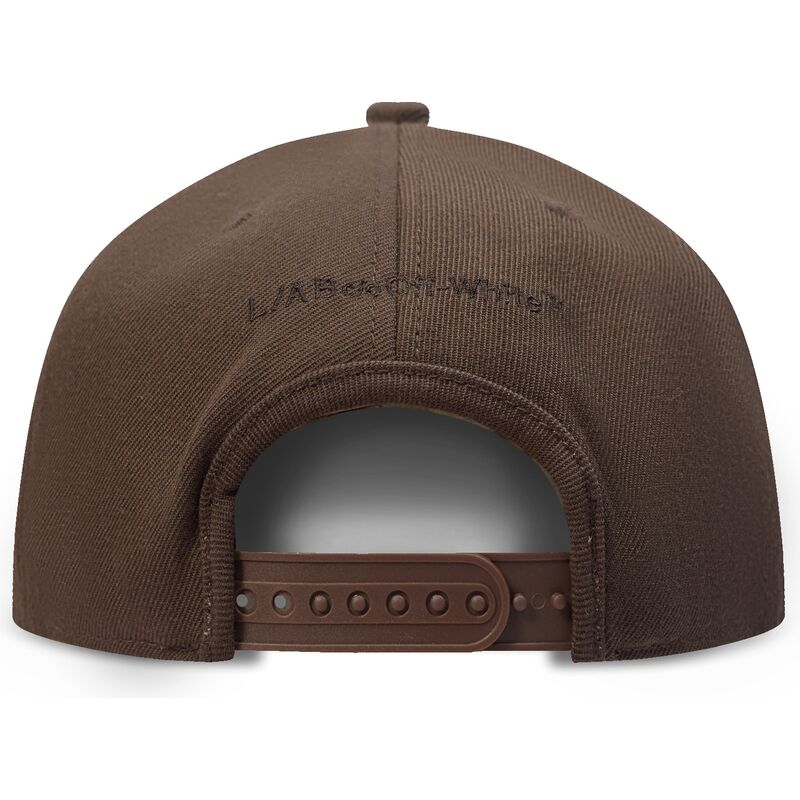 cappello-piatto-marrone-snapback-off-embroidered-twill-di-l-ab-c-o-off-white
