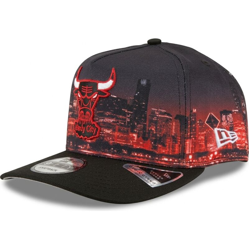 cappello-curvo-multicolore-snapback-9fifty-a-frame-precurved-skyline-dei-chicago-bulls-nba-di-new-era