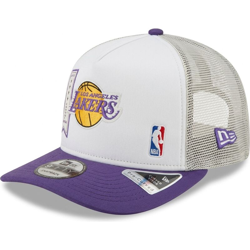 cappello-curvo-viola-snapback-9fifty-a-frame-precurved-multi-patch-dei-los-angeles-lakers-nba-di-new-era