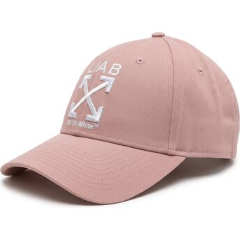 Cappello curvo rosa cinghia regolabile Clamp Arrows Twill di L/AB c/o Off-White™