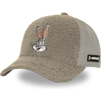 Cappello curvo grigio snapback LOO14 BUN Bugs Bunny...