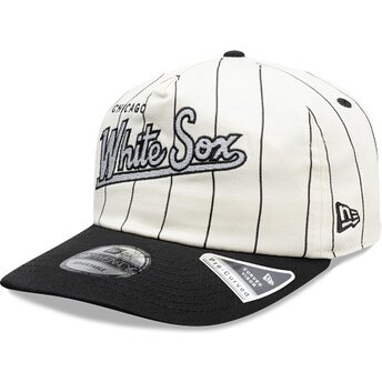 Cappello curvo nero snapback 19TWENTY Pinstripe dei Chicago White Sox MLB di New Era