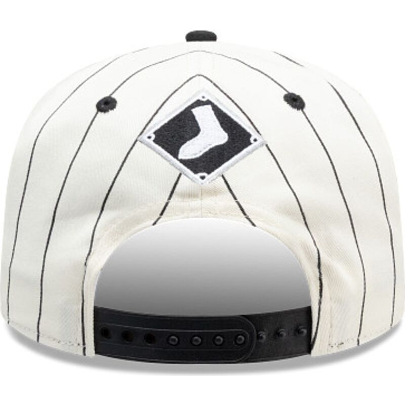 cappello-curvo-nero-snapback-19twenty-pinstripe-dei-chicago-white-sox-mlb-di-new-era