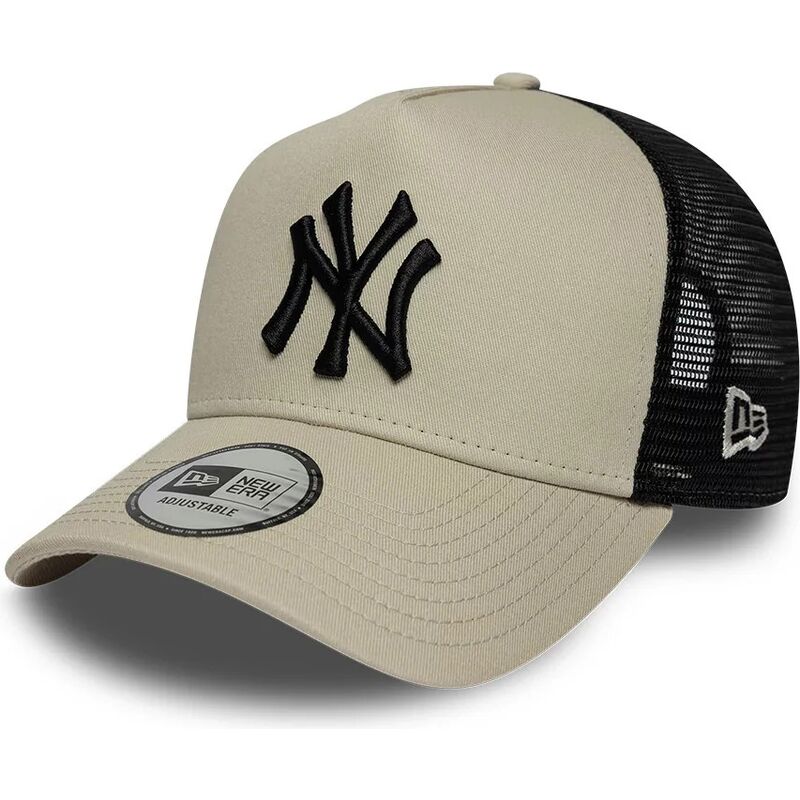cappello-curvo-beige-snapback-a-frame-league-essential-dei-new-york-yankees-mlb-di-new-era