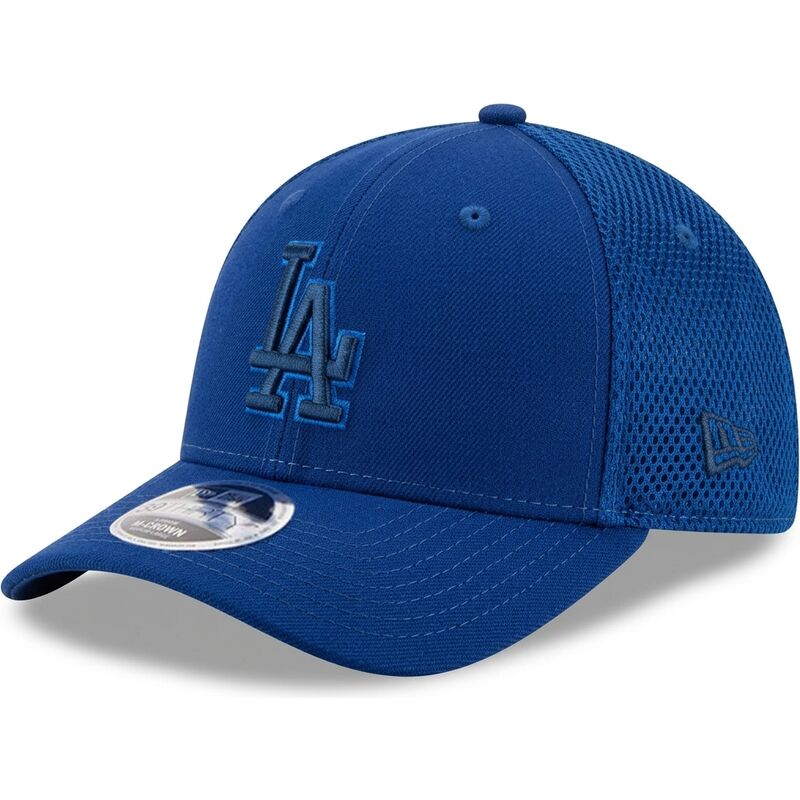 cappello-curvo-blu-aderente-39thirty-m-crown-neo-dei-los-angeles-dodgers-mlb-di-new-era