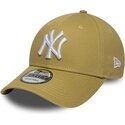 cappello-curvo-kaki-cinghia-regolabile-9forty-league-essential-dei-new-york-yankees-mlb-di-new-era