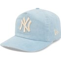 cappello-curvo-blu-cinghia-regolabile-19twenty-precurved-corduroy-pastel-dei-new-york-yankees-mlb-di-new-era