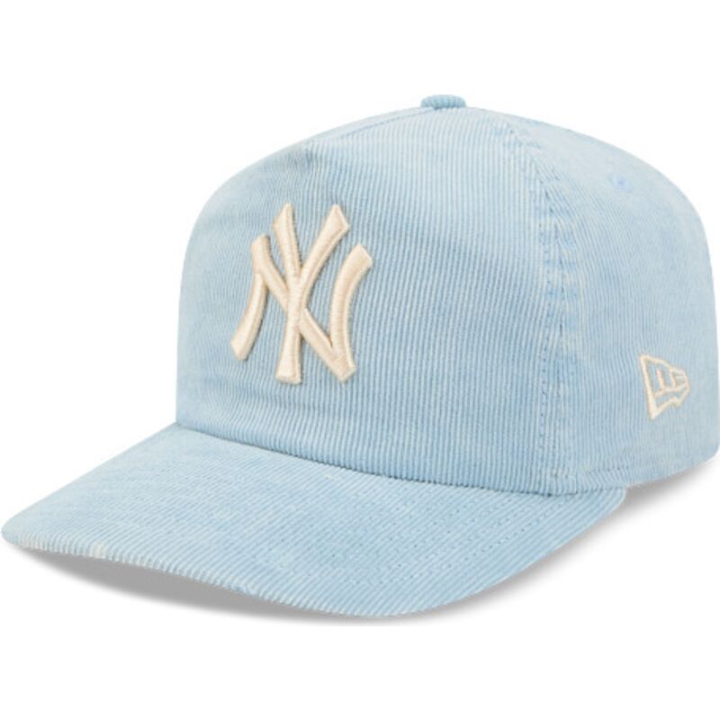 cappello-curvo-blu-cinghia-regolabile-19twenty-precurved-corduroy-pastel-dei-new-york-yankees-mlb-di-new-era