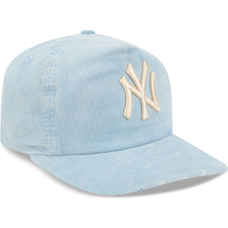 cappello-curvo-blu-cinghia-regolabile-19twenty-precurved-corduroy-pastel-dei-new-york-yankees-mlb-di-new-era
