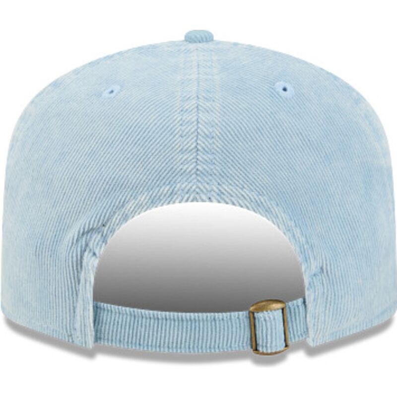 cappello-curvo-blu-cinghia-regolabile-19twenty-precurved-corduroy-pastel-dei-new-york-yankees-mlb-di-new-era