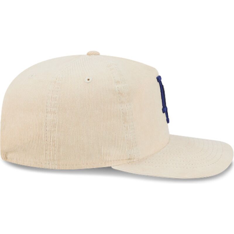 cappello-curvo-beige-cinghia-regolabile-19twenty-precurved-corduroy-pastel-dei-los-angeles-dodgers-mlb-di-new-era